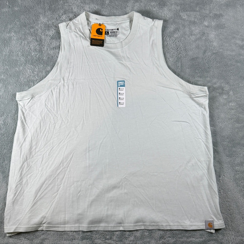 Carhartt Womens Relaxed Fit Lightweight Tank Top XL‎ Mint Green TK6176-W NWT
